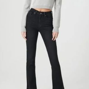 JC JQ jeans black slim fit high rise stretch with pockets size XL